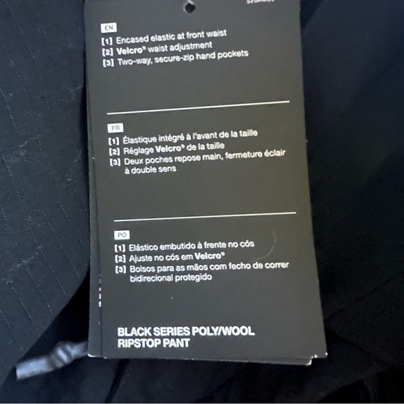 The north face BLACK SERIES POLY/WOOL
RIPSTOP PANT - Picture 10 of 10